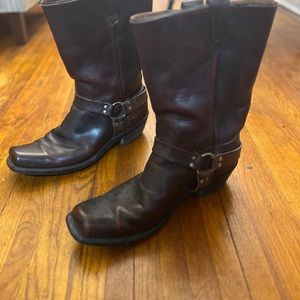 Vintage Dan Dino Harness Boots size 13 Brown